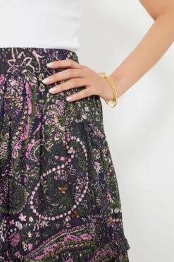 Caymen Paisley Purple Darcy Ankle Skirt -MOTHER || Veronica Beard Shop 0AFKbWFeablpAughc7IDKDUFoEX58CUG 1