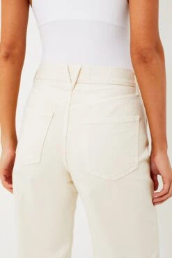 Veronica Beard Ecru Taylor Cropped High Rise Wide Leg -MOTHER || Veronica Beard Shop 2Mfn28mVjrXnzwaJpEWT0DFjEJzQYcRt 1