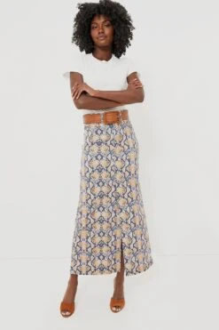 Ganni Safari Print Denim Maxi Slit Skirt -MOTHER || Veronica Beard Shop 2Xv3VllReWXi2TsIcJKgF9a0iIlIonOX 1