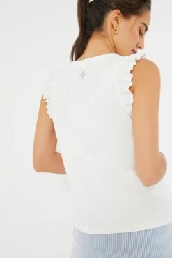 White Ruffle Lea Tank 14 White Ruffle Lea Tank -MOTHER || Veronica Beard Shop 3x00eu4ZWC5HnbAmsV5wIhwyGYlvmn2R 1