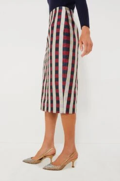 Bordeaux Check Jacquard Cynthia Skirt -MOTHER || Veronica Beard Shop 4GC5ixE2NdSf4Dvn1pOCsTZHkhw3ub6c 1