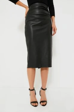 Black Leather Monica Midi Skirt -MOTHER || Veronica Beard Shop 5CYrECoRBJ1tLvwlD7oeSSlSGWrGITID 1