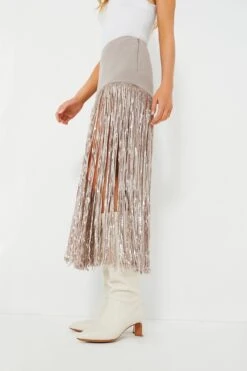 Sparrow Grey Florence Skirt -MOTHER || Veronica Beard Shop 5HykONvA5fm6BNcnzV4tSPotNen23vAE 1