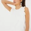 White Ruffle Lea Tank 2 White Ruffle Lea Tank -MOTHER || Veronica Beard Shop 7HWYlSswDWmRDFRdt6kUoDbtpasi63Cq 1