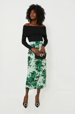 Green Festive Bouquet Lorinda Skirt 13 Green Festive Bouquet Lorinda Skirt -MOTHER || Veronica Beard Shop 7Ozp163aWs9RasSCuwQ8IUgPXRUtuEMF 1