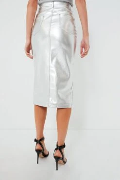 Staud Silver Oaklyn Skirt -MOTHER || Veronica Beard Shop 7frEKiAooIRRudqGWd1focHE1CjvWEY3 1