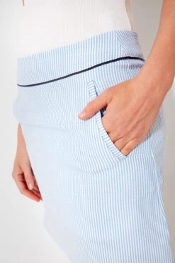Periwinkle And White Seersucker Skort -MOTHER || Veronica Beard Shop 83eGutdhubB4Czb7pIay5dnqEIY0Sh1S 1