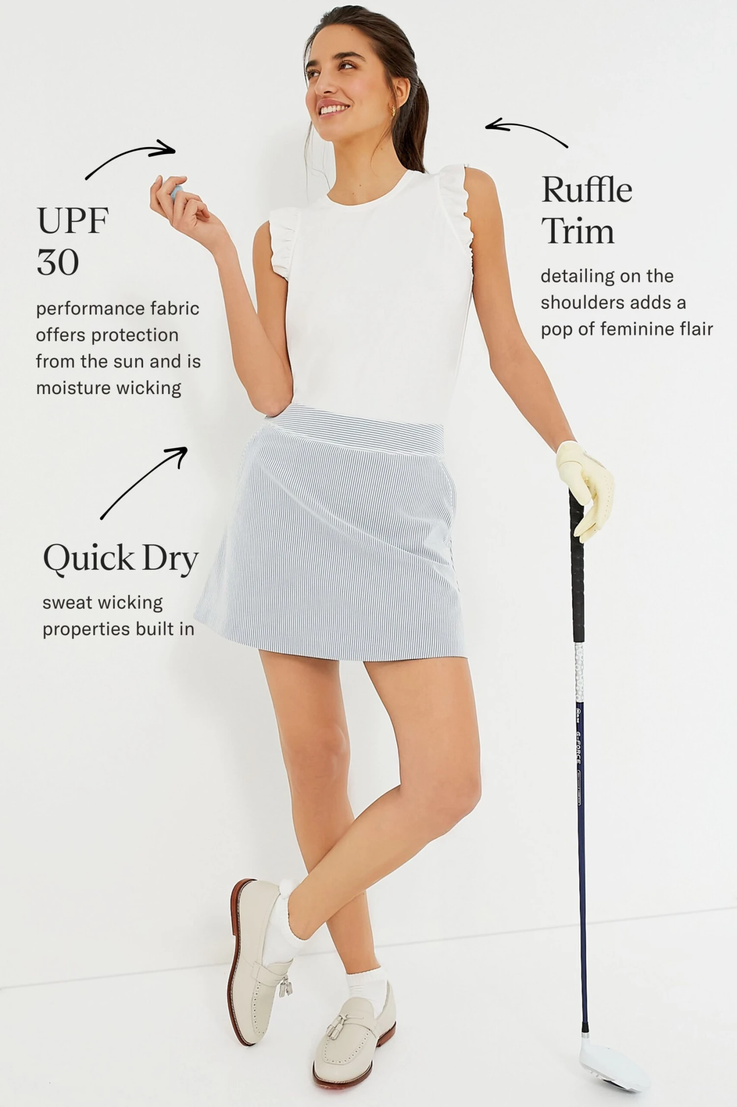 White Ruffle Lea Tank 5 White Ruffle Lea Tank - Image 3