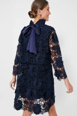 Navy Guipure Lace Daphne Dress -MOTHER || Veronica Beard Shop BdeHQDoAr5MPGXYx0u24vEcpQxvImi4x 1