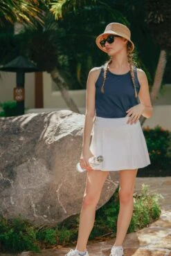 White Ric Rac 14 Inch Lydia Tennis Skirt -MOTHER || Veronica Beard Shop Bfh1vV4wsStBJLd2uGiEL0ttiJor0gxQ 1