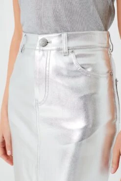 Staud Silver Oaklyn Skirt -MOTHER || Veronica Beard Shop CUtoluYnZmvWThhvbj16YrdZXAVySuGr 1