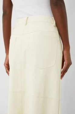 Ecru Vegan Leather Midi Skirt -MOTHER || Veronica Beard Shop Cc6JEKtOrcFxLBO5WDtqd3wzeUeYWSNJ 1