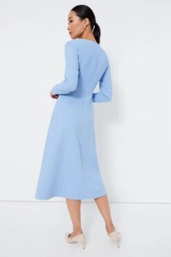 Celeste Blue Elta Double Crepe Dress -MOTHER || Veronica Beard Shop CuX8cxCo11zDz6aHxifr2klLv702JqM4 1