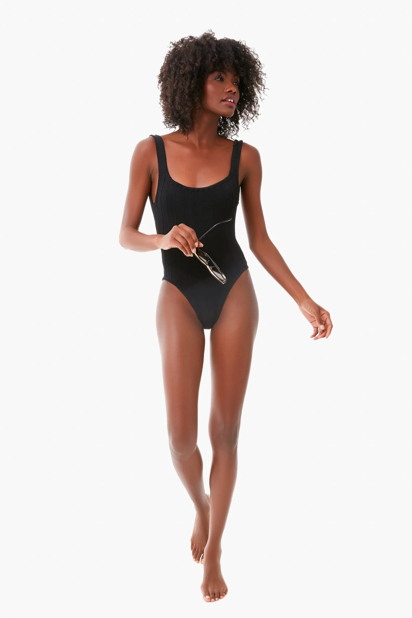 Black Nile Square Neck One Piece 4 Black Nile Square Neck One Piece - Image 2