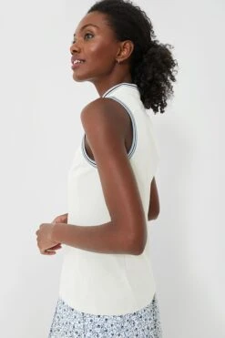 Sleeveless Air Tech Polo 10 Sleeveless Air Tech Polo -MOTHER || Veronica Beard Shop GsRkUCCMT1oz0uoK7EKVa1nhbsjGn6rc 1