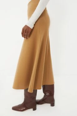 Vanessa Bruno Camel Boushra Midi Skirt -MOTHER || Veronica Beard Shop GxIeFfzAfwuHrYeMPCKAIxWluuHjnSpG 1