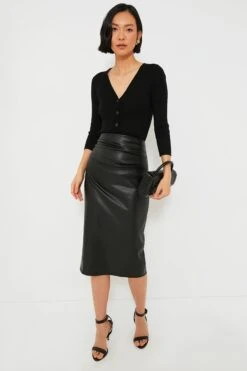 Black Leather Monica Midi Skirt -MOTHER || Veronica Beard Shop KPnhqOimuuVkQ8uBcBxKeCC1Q0JKvDEC 1