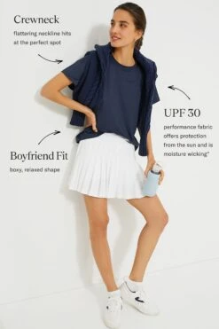Navy Short Sleeve Ryan Boyfriend Tee -MOTHER || Veronica Beard Shop KcBTxU5FNNP1XW9gZKQKjJvy2xjVjkv0 1
