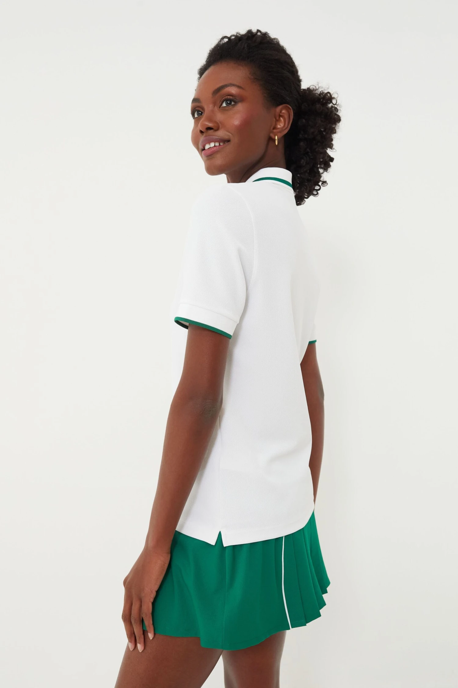 Blanc Performance Pique Polo 5 Blanc Performance Pique Polo - Image 3