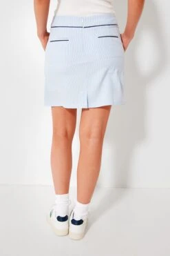 Periwinkle And White Seersucker Skort -MOTHER || Veronica Beard Shop MKbKXMlpP0FT5IUjYfn62Xew8PpF9th0 1