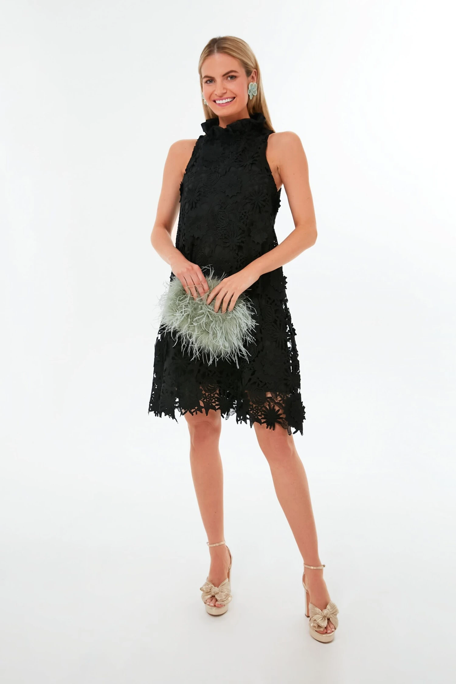 Black Guipure Lace Blythe Dress 3 Black Guipure Lace Blythe Dress