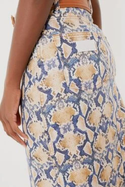 Ganni Safari Print Denim Maxi Slit Skirt -MOTHER || Veronica Beard Shop Noavikm8pyyYwl4X8dyEUvlZ3t9Yn9LV 1