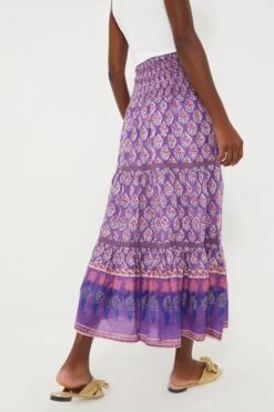 Purple Print Mandy Maxi Skirt -MOTHER || Veronica Beard Shop OH8gergjC2TRWP5LI4hEZayhxJyxdfEW 1