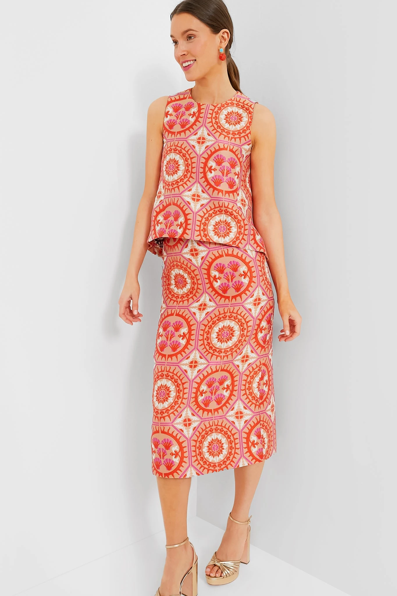 Sun Jacquard Pencil Skirt 4 Sun Jacquard Pencil Skirt - Image 2