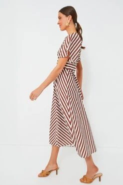 Deep Spice Sorrento Stripe Tie Dress -MOTHER || Veronica Beard Shop QWJcOThBziEb6U4Ybw5Er5qEScJ9LcF0 1