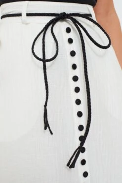 Alba Black Grace Silk Linen Midi Skirt -MOTHER || Veronica Beard Shop RV6pq4bRsyHuF1KOohfKkxMhiPpDMvBP 1