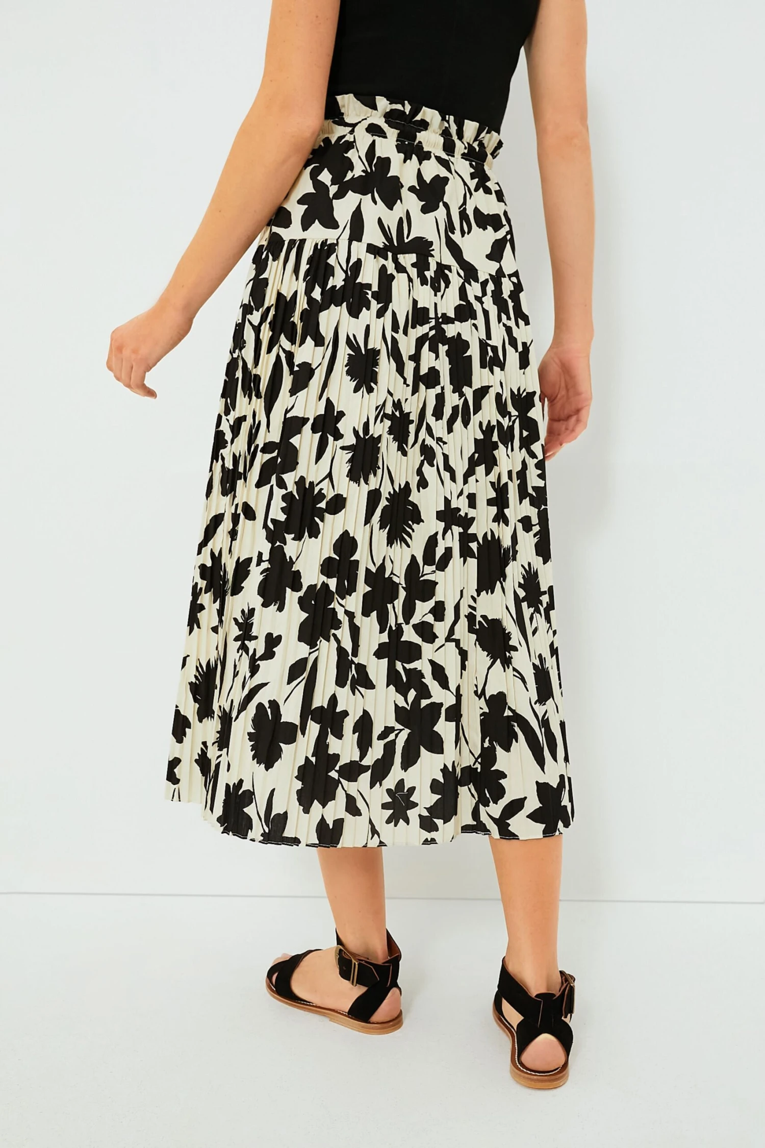 Exclusive Ivory Floral Midi Skirt 6 Exclusive Ivory Floral Midi Skirt - Image 4