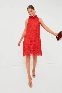 Red Guipure Lace Blythe Dress -MOTHER || Veronica Beard Shop RmSydyM4W8j8e7qVmgmj5PnNAWjH6Qmv 1