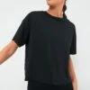 Black Cropped Ryan Boyfriend Tee -MOTHER || Veronica Beard Shop RvMivIx7xT8VjZFDkrviO29QArxyhM3x 1
