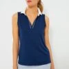 Navy Sleeveless Caroline Polo -MOTHER || Veronica Beard Shop RxpDYQDqmhc89vWEfqYd9QNhcyfexi6u 1