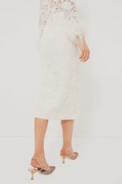 SELF PORTRAIT Cream Cord Lace Midi Skirt -MOTHER || Veronica Beard Shop SPCM5OKjeELCqqWGzVp4IlqpxGA18fDg 1