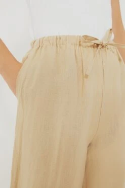 Beige Linen Drawstring Pants -MOTHER || Veronica Beard Shop SoN2jtY9u3ZzRFgKUtsw7CIZcsnhKRxh 1