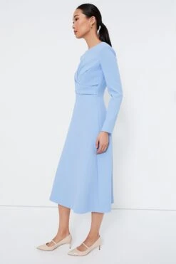 Celeste Blue Elta Double Crepe Dress -MOTHER || Veronica Beard Shop St9D8XFgNESlvlEU8sjOm8KZKz0aV1iI 1