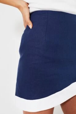 Staud Navy And White Leandro Skirt -MOTHER || Veronica Beard Shop TnR6qCveZDonjG9byyCZZyt0wwM27Hyw 1