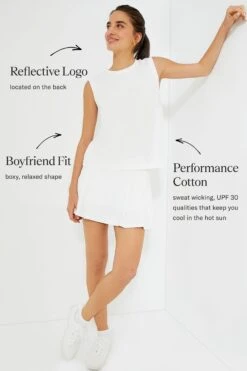 White Cotton Sasha Tank -MOTHER || Veronica Beard Shop UCFeyEbKym5ZeBdU5vz67arz27mTkhBA 1