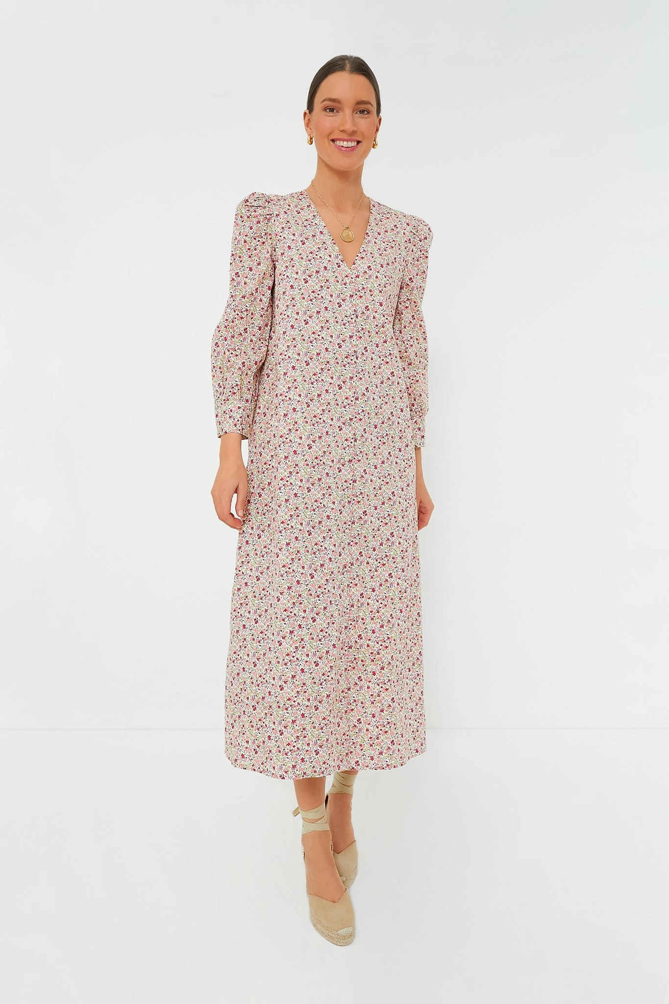 Pink Floral Nellie Maxi Dress 4 Pink Floral Nellie Maxi Dress - Image 2