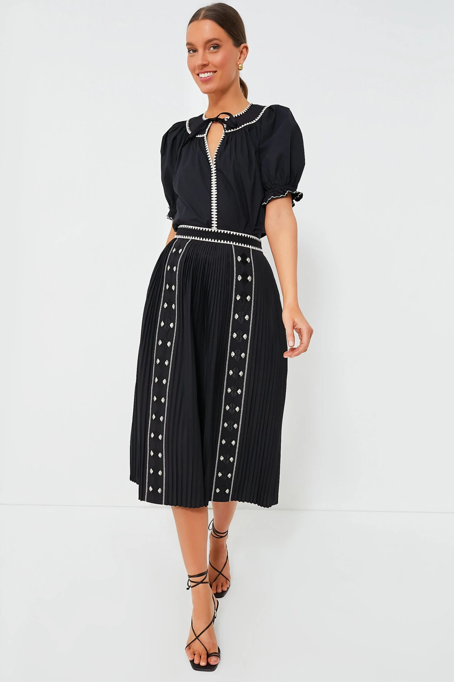 ULLA JOHNSON Noir Sabina Skirt 4 ULLA JOHNSON Noir Sabina Skirt - Image 2