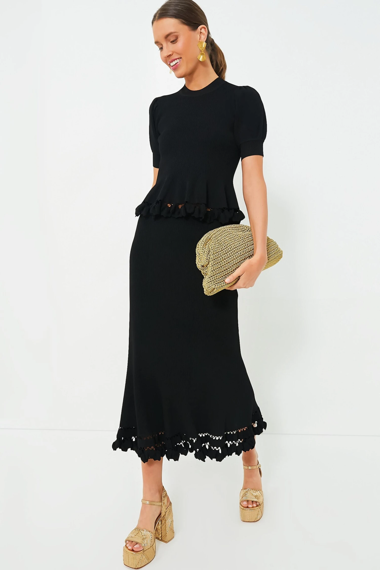 ULLA JOHNSON Noir Ayla Skirt 4 ULLA JOHNSON Noir Ayla Skirt - Image 2