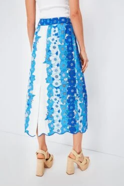 Farm Rio Flower Stripes Off White Midi Skirt -MOTHER || Veronica Beard Shop Vyck8H8YM02v0U57p6cjGqE0MsCQX0wb 1