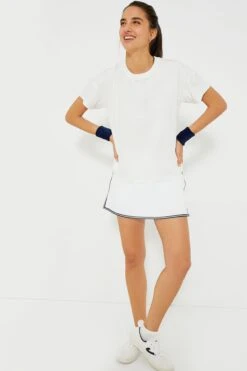 White Short Sleeve Ryan Boyfriend Tee -MOTHER || Veronica Beard Shop Wwg2xC1Qjo2J4V0cM7VPXy0IxYRkqbeS 1