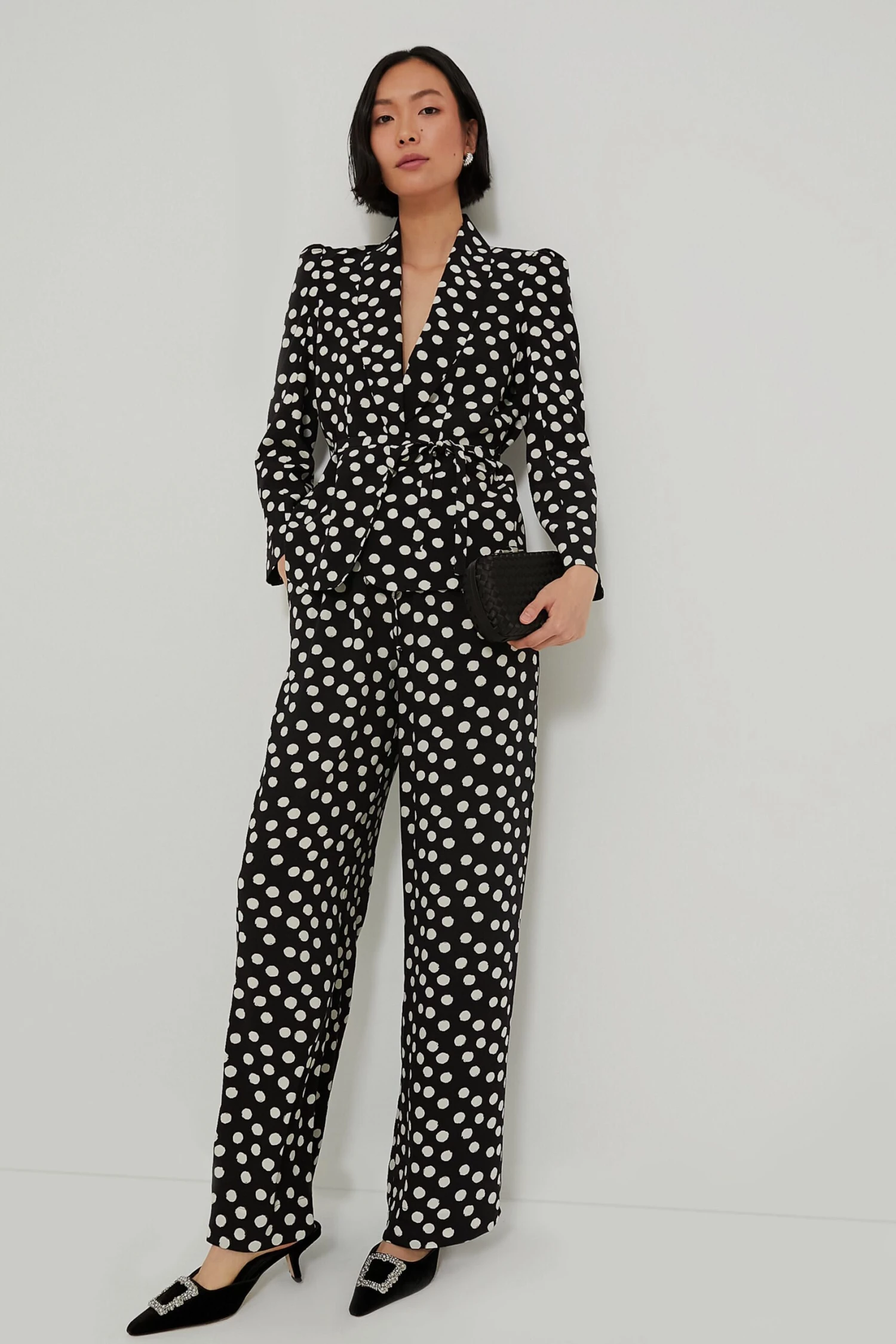 Painterly Dots Black Sharon Pants 4 Painterly Dots Black Sharon Pants - Image 2