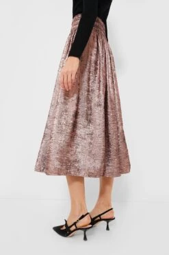 Rose Gold The Viola Skirt 9 Rose Gold The Viola Skirt -MOTHER || Veronica Beard Shop YkacX1jYjkV7K6NSMZhL351S0p3aFoqc 1