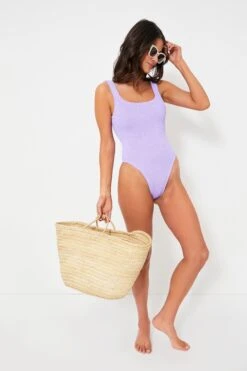 Lilac Classic Square Neck One Piece -MOTHER || Veronica Beard Shop YmZDI7O1N53UJQdsA28Zfa9QzUUbzVhu 1