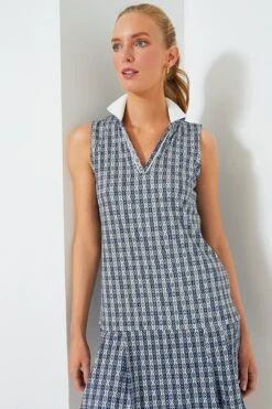 Lisbon Tile Sleeveless Caroline Polo