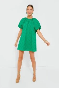 Green Eyelet Quincy Mini Dress -MOTHER || Veronica Beard Shop c1bDpXdEEGrTv5csKaZhNwLwzKUdkmwC 1