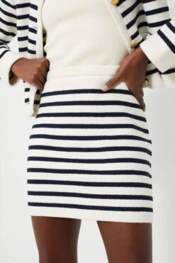 Navy & Cream Stripe Anna Knit Mini Skirt -MOTHER || Veronica Beard Shop dhMIOuPZ3S9xxQucxyZ7tushd4xuX3He 1
